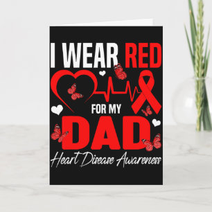 Carte Je Porte Du Rouge Pour Mon Père Maladie Cardiaque