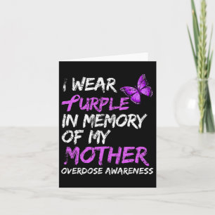Carte Je porte du violet en mémoire de la sensibilisatio