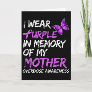 Carte Je porte du violet en mémoire de la sensibilisatio