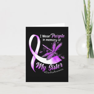 Carte Je porte du violet en mémoire de la sensibilisatio