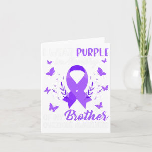 Carte Je porte du violet en mémoire de la surdose de mon
