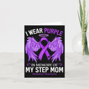 Carte Je porte du violet en mémoire de ma belle-mère Hei