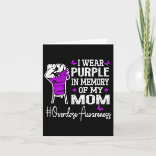Carte Je porte du violet en mémoire de ma mère Sensibili