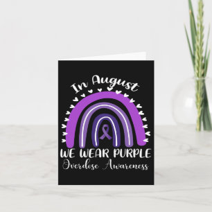 Carte Je porte du violet en mémoire de quelqu'un ayant f