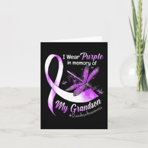 Carte Je porte du violet en mémoire du surdosage de mon 