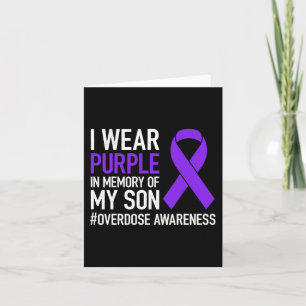 Carte Je Porte Du Violet En Mémoire Pour Mon Fils Surdos