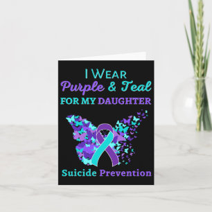 Carte Je Porte Du Violet Et Turquoise Pour Ma Fille Suic