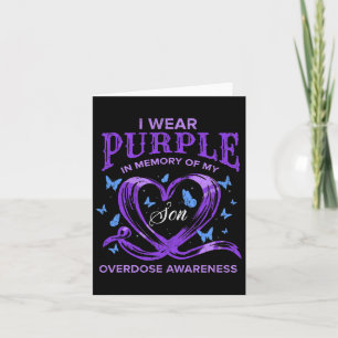 Carte Je porte du violet pour la sensibilisation à l'ove