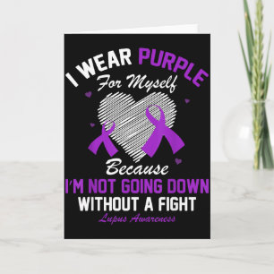 Carte Je Porte Du Violet Pour Moi Lupus Sensibilisation 