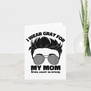 Carte Je Porte Gray Pour Ma Mère Cerveau Cancer Sensibil