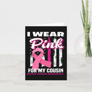 Carte Je Porte Le Rose Pour Ma Cousin Sensibilisation Au