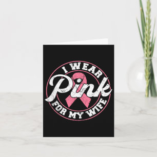 Carte Je Porte Le Rose Pour Ma Femme Sensibilisation Au