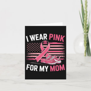 Carte Je Porte Le Rose Pour Ma Maman Baskets Usa Drapeau