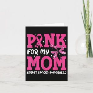 Carte Je Porte Le Rose Pour Ma Mère Soutien Cancer Du Se