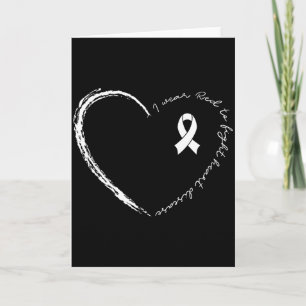 Carte Je Porte Le Ruban Du Cœur Rouge Pour Combattre Les