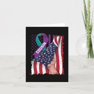 Carte Je Porte Le Turquoise Et Le Violet Pour Ma Cousin