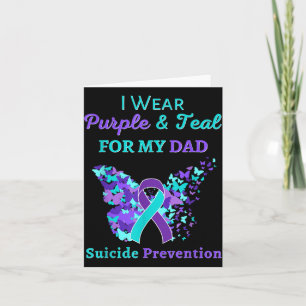 Carte Je Porte Le Violet Et Turquoise Pour Mon Père Prév