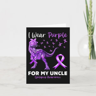 Carte Je Porte Le Violet Pour Mon Oncle Epilepsy Awarene