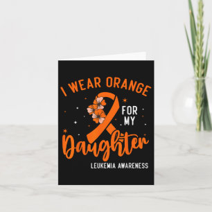 Carte Je Porte L'Orange Pour Ma Fille Leucémie Cancer Aw