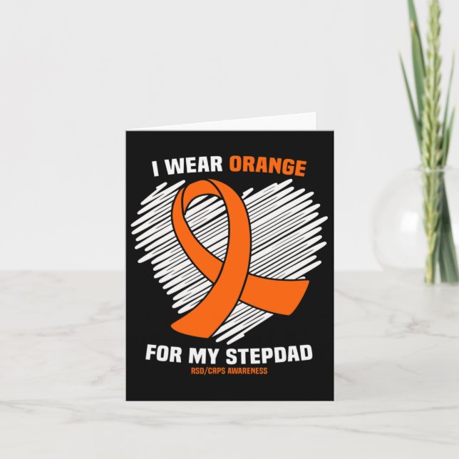 Carte Je Porte L'Orange Pour Mon Stepdad Rsdcrps Sensibi (Devant)
