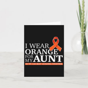 Carte Je Porte Orange Pour Ma Tante Pour Que Nous Puissi