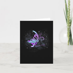 Carte Je Porte Turquoise &amp ; Purple Pour Quelqu'Un Qu