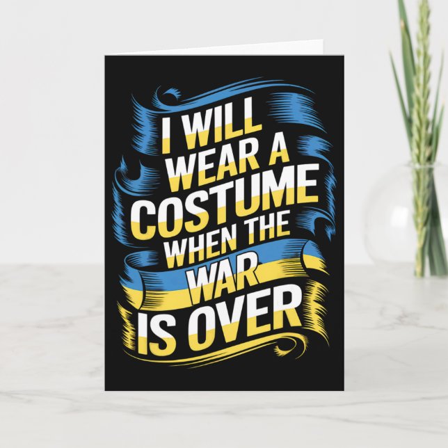 Carte Je porterai un costume quand la guerre sera finie  (Devant)