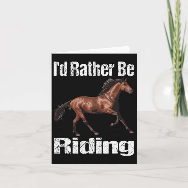 Carte Je Préfère Faire Du Cheval Équitation Équitation (Devant)