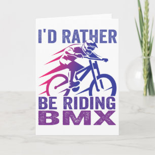 Carte Je préfère faire du vélo BMX Mountain Bike Mtb