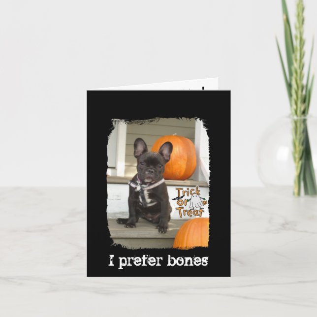 Carte Je préfère les os (Devant)