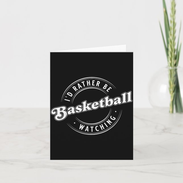 Carte Je préférerais regarder du baseball (Devant)