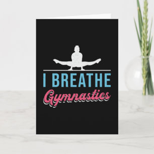 Carte Je respire Gymnastique Acrobat Bars Beam Gymnast
