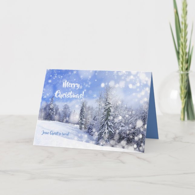 Carte Je rêve d'un Noël blanc (Devant)
