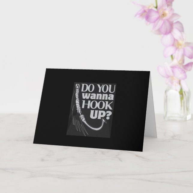 CARTE **JE ROMANQUE MON PÊCHEUR** POUR SON ANNIVERSAIRE  (Orchidée)