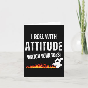 Carte Je Roule Avec Attitude - Regardez Vos Orteils !