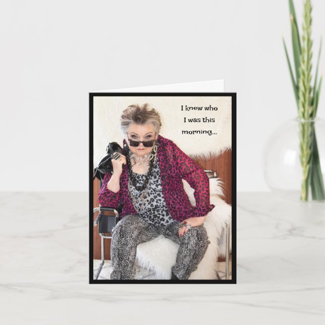 Carte Je Savais Qui J'Étais Ce Matin (Devant)