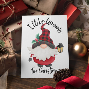 Carte Je serai Gnome pour Noël