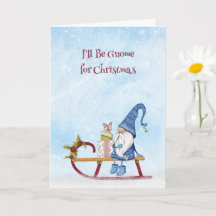 Je serai Gnome pour Noël Punny personnalisable