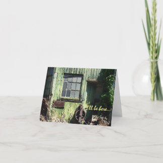 Carte Je serai ici… vous vaux l'attente