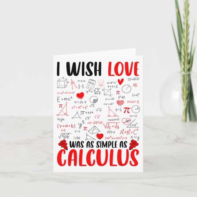 Carte Je souhaite que l'amour soit aussi simple que le c (Devant)