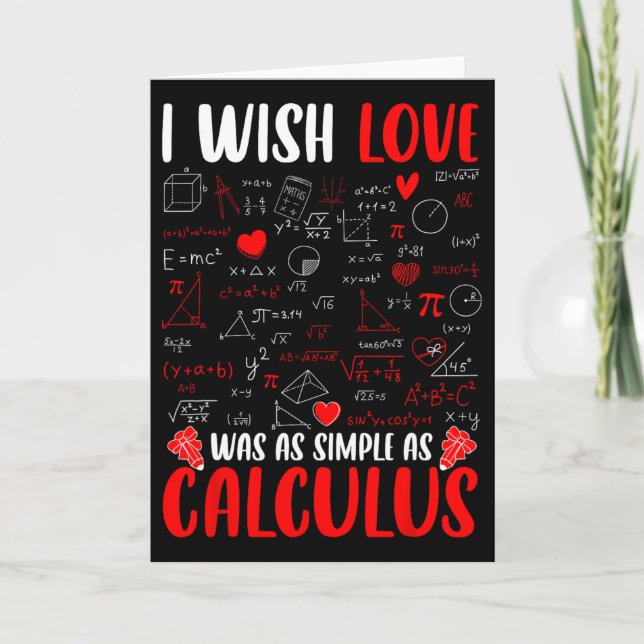 Carte Je souhaite que l'amour soit aussi simple que le c (Devant)