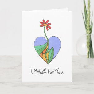 Carte Je souhaite vous - customisé