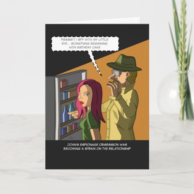 Carte Je Spy Birthday Cake Card (Devant)