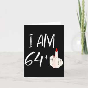 Carte Je Suis 64 Plus 1 Drôle Pour Un 64ème Anniversaire