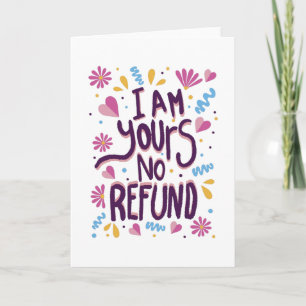 Carte Je suis à vous sans remboursement