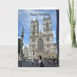 Carte « Je suis allé à Londres » Abbaye de Westminster