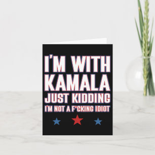 Carte Je suis avec Kamala, qui n'a rien à voir avec Idio