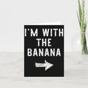 Carte Je suis avec la banane Costume de couple drôle d'H