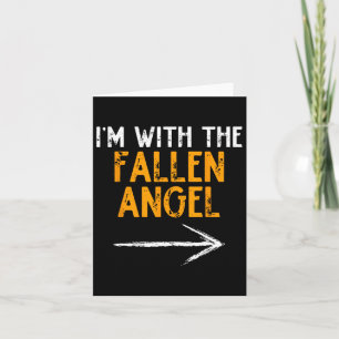 Carte Je suis avec le costume d'Halloween Costume Fallen