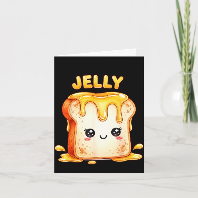 Carte Je suis avec le drôle de jelly compagnon mignon ka (Devant)